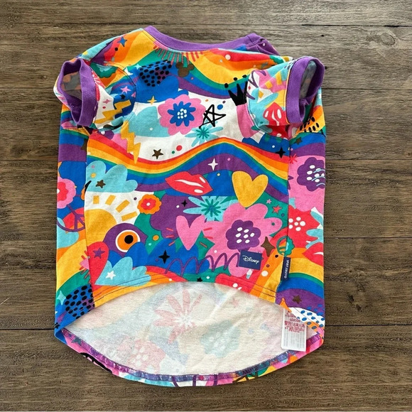 Disney Spirit Jersey Pet Dog Size XL Mickey Mouse Pride Shirt Rainbow Parade - Picture 2 of 4